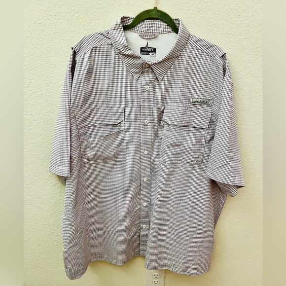 Habit Men's Casual Checkered Shirt - Black and White - Picture 1 of 8